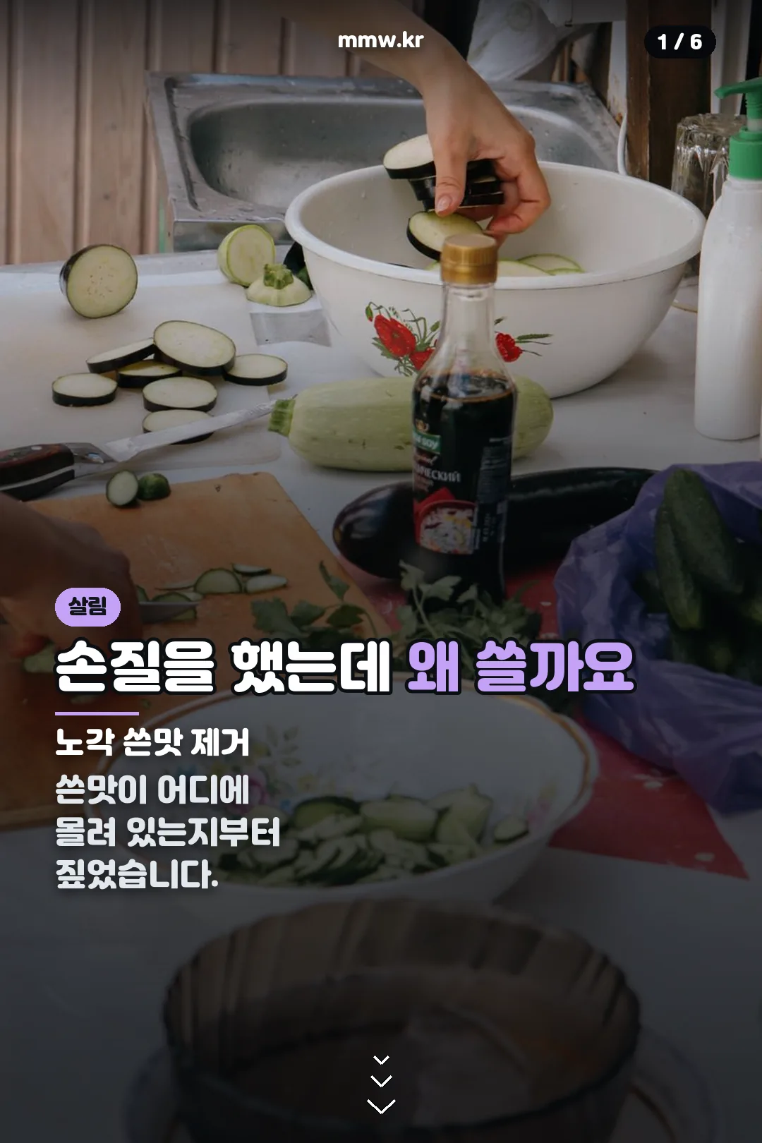 노각 쓴맛 제거 표지