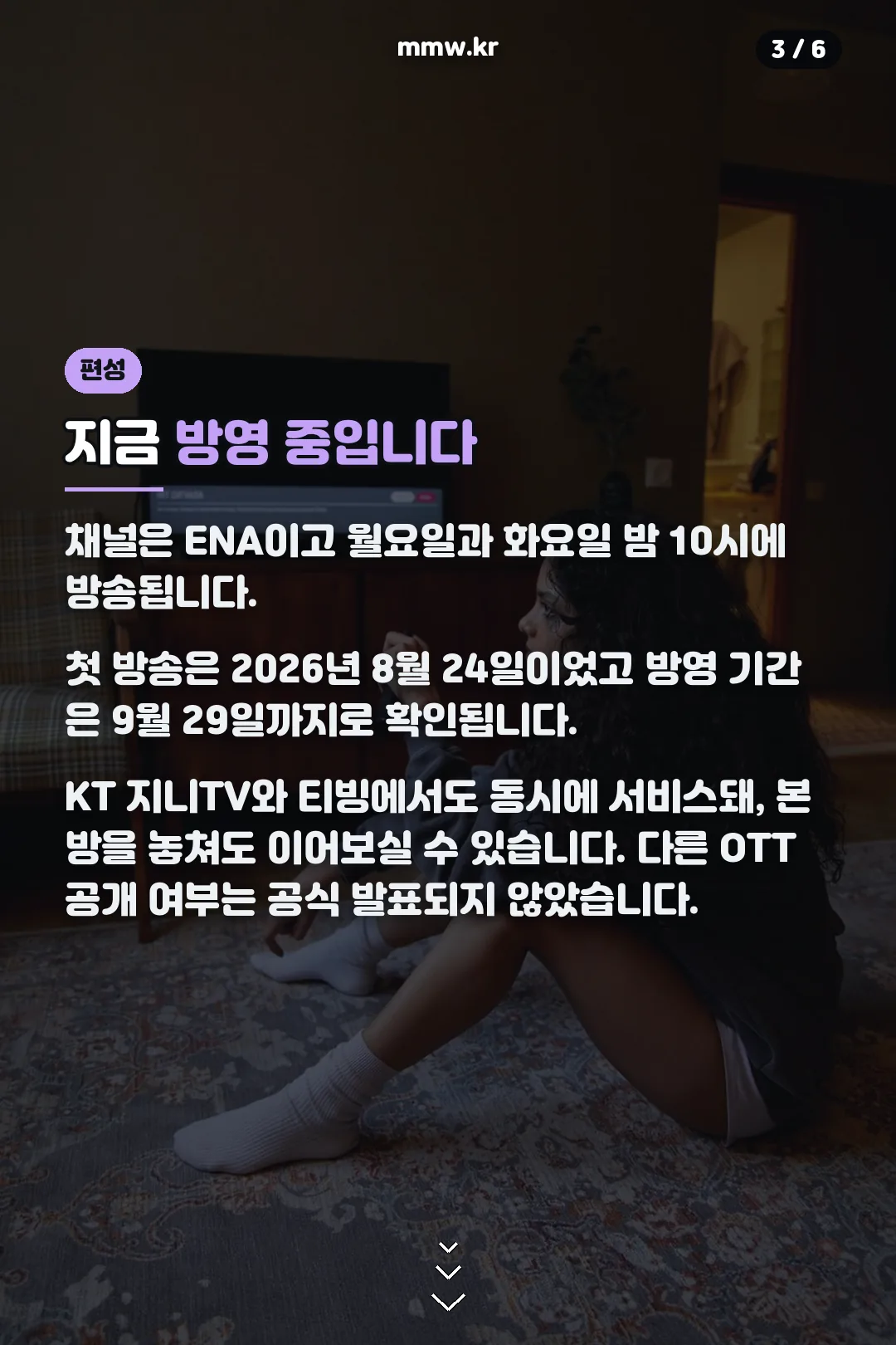 방송 채널과 기간