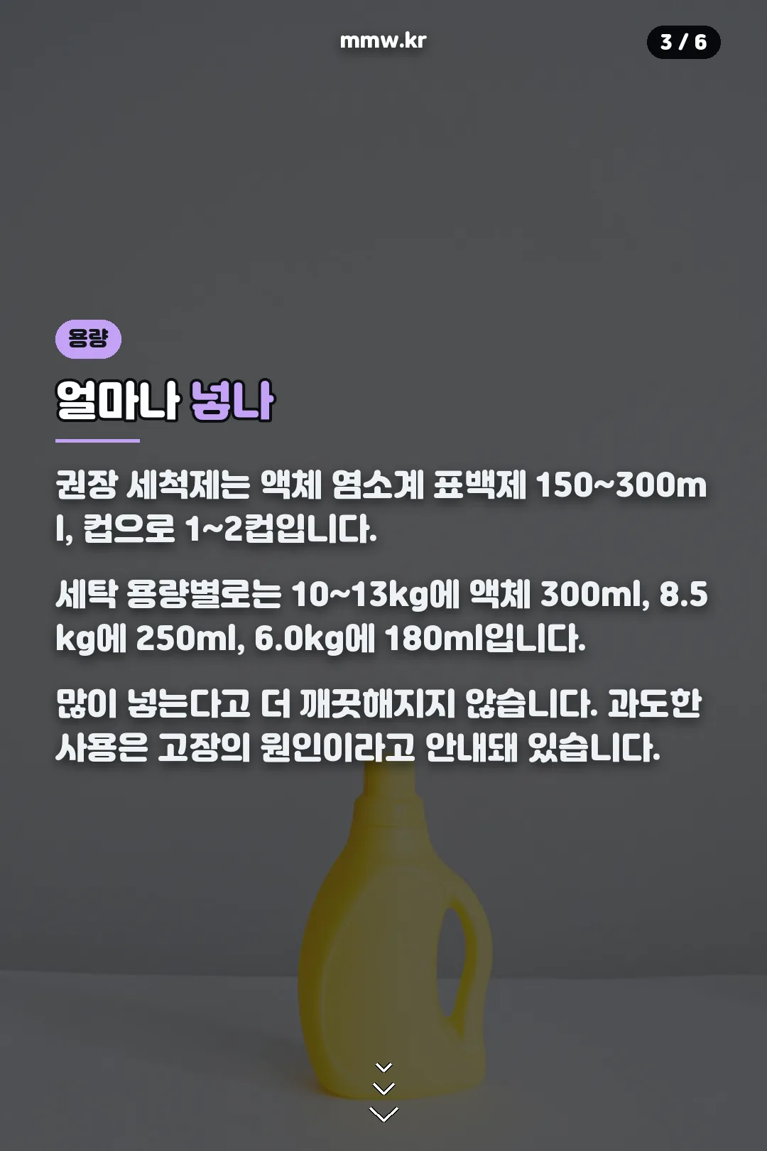 권장 사용량