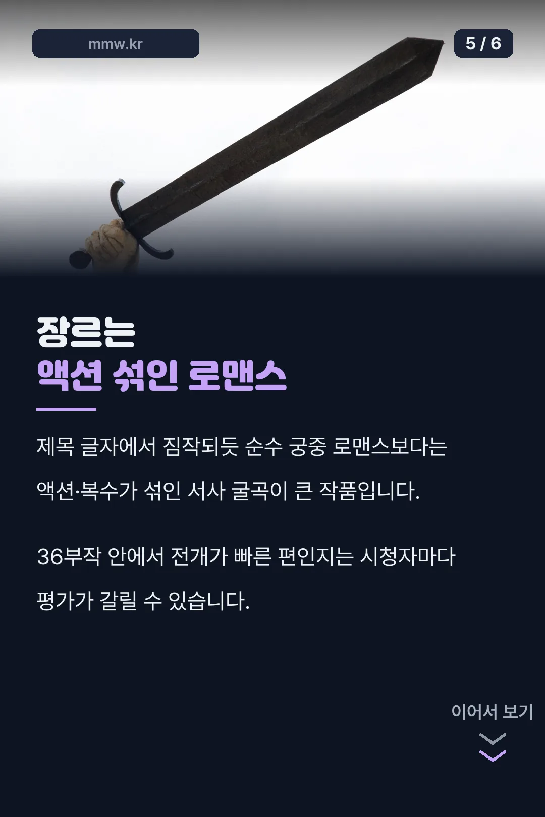액션 로맨스 장르 특징