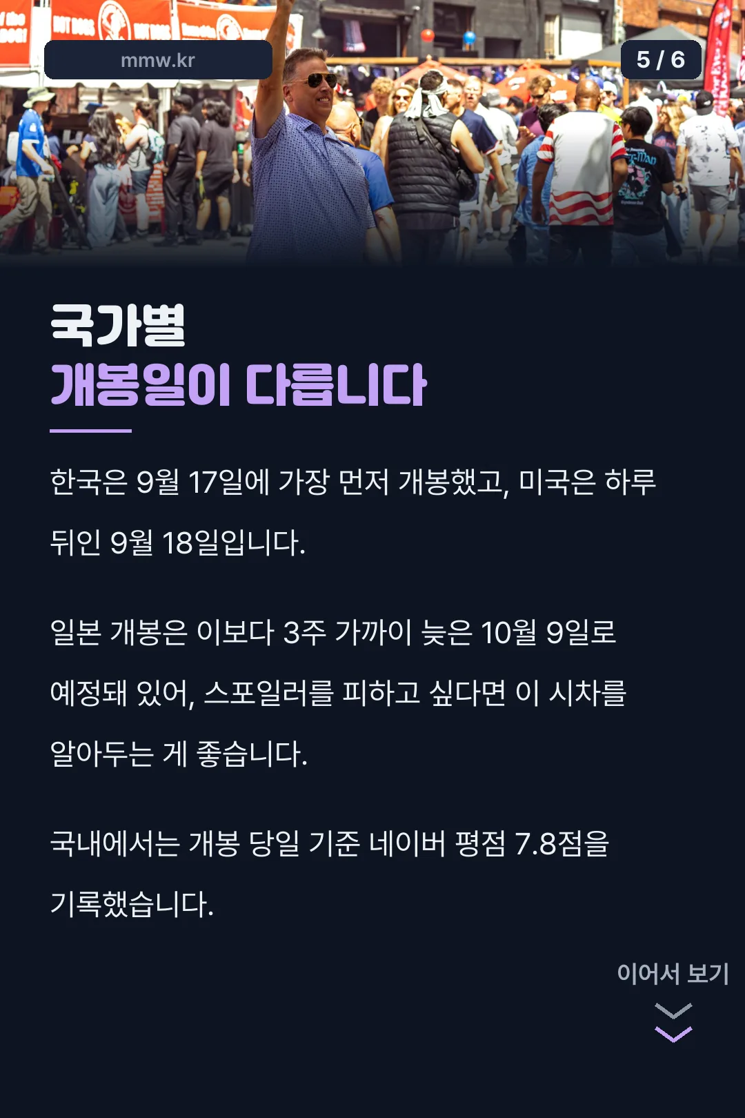 국가별 개봉일