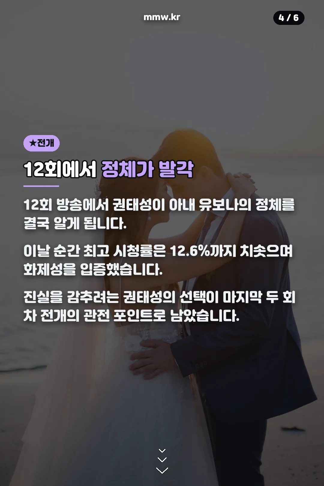 12회 정체 발각 전개