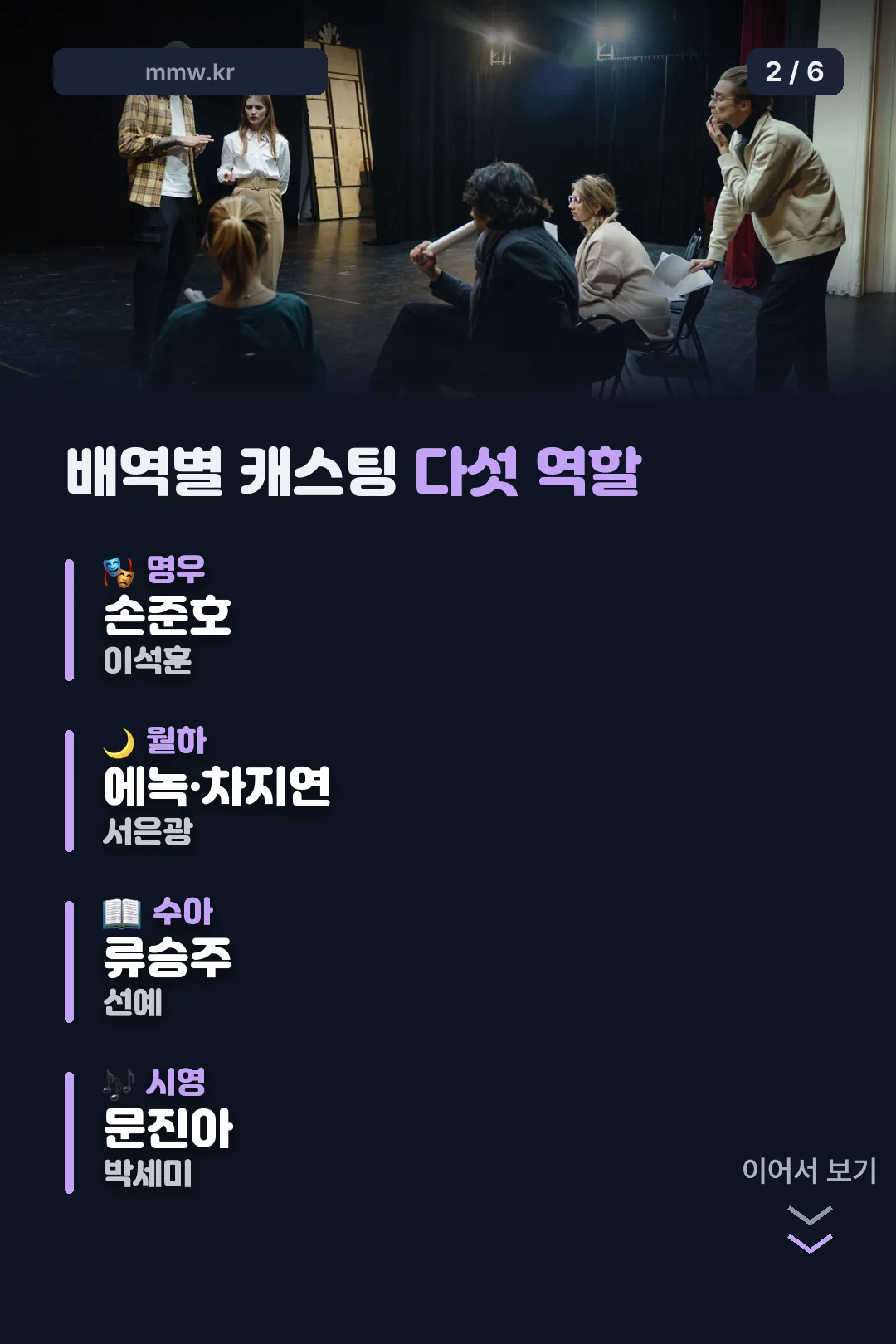 배역별 캐스팅 정리